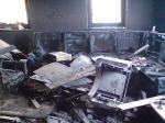 Brand Seugenhof 19.11.07 - Das Wohnzimmer brannte vollstaendig aus